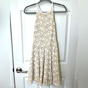 XS lacy crème dress